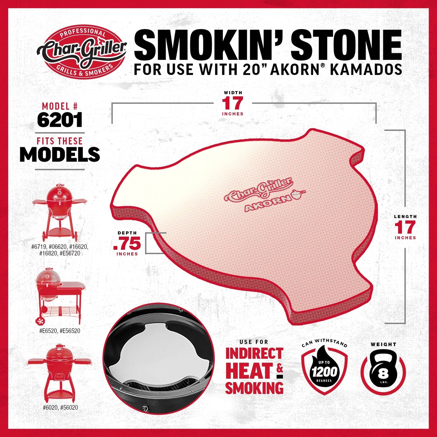Char-Griller Smokin Stone