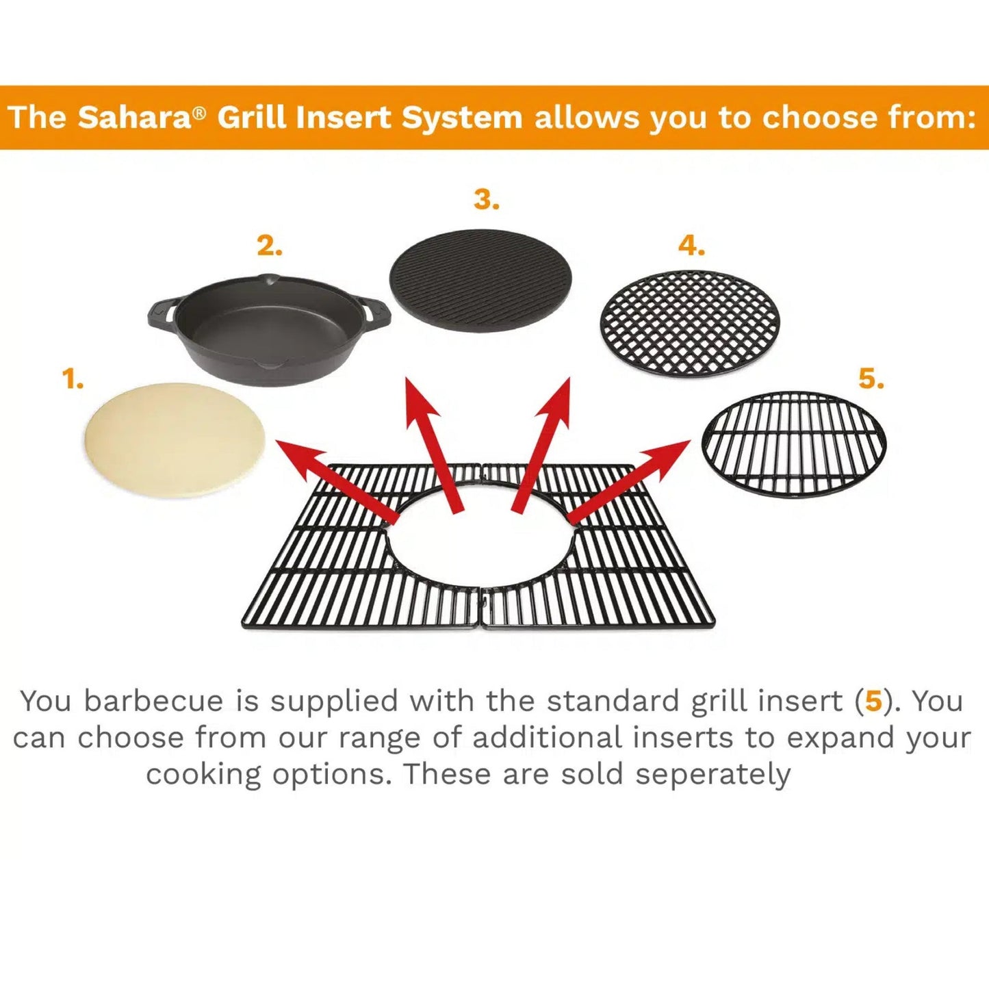 Sahara Forge Host 61cm Charcoal BBQ