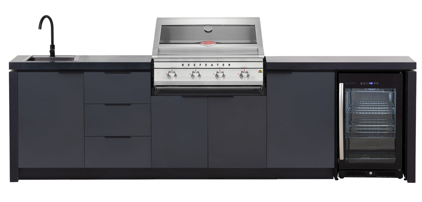 Cabinex Premium Outdoor Kitchen Paired with Beefeater 7000 4 Burner