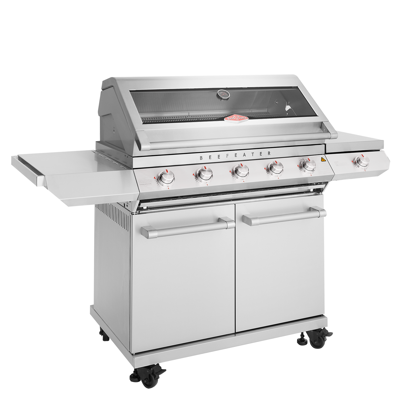 BeefEater 7000 Series Classic 5 Burner Gas BBQ with Side Burner and Trolley