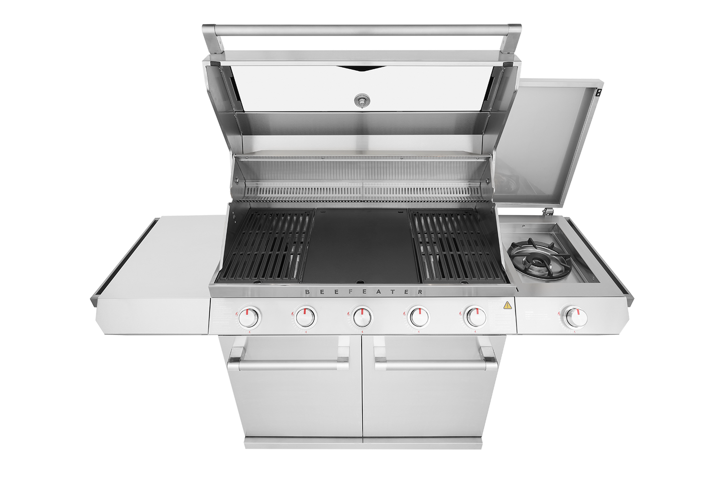 BeefEater 7000 Series Classic 5 Burner Gas BBQ with Side Burner and Trolley