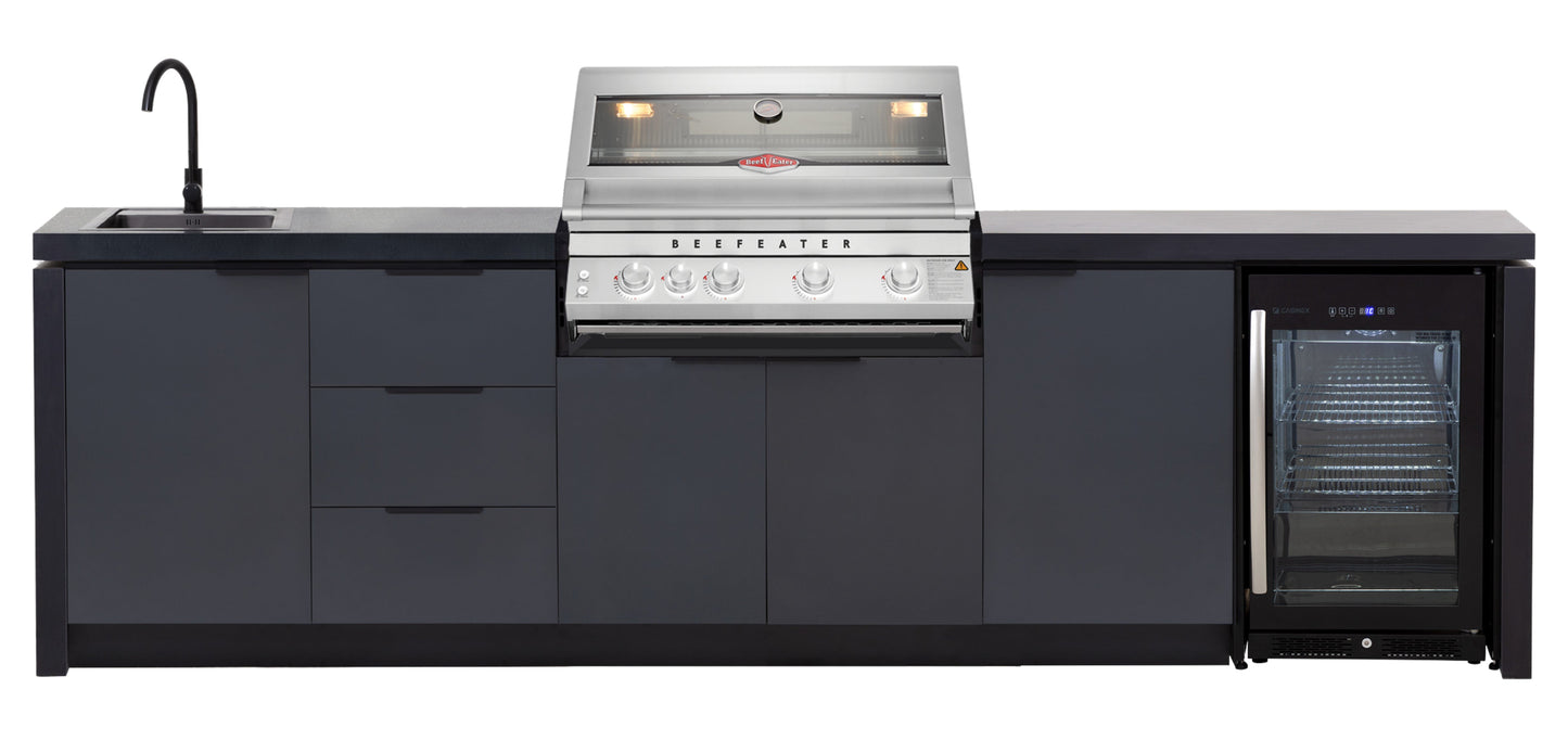 Cabinex Premium Outdoor Kitchen Paired with Beefeater 7000 4 Burner